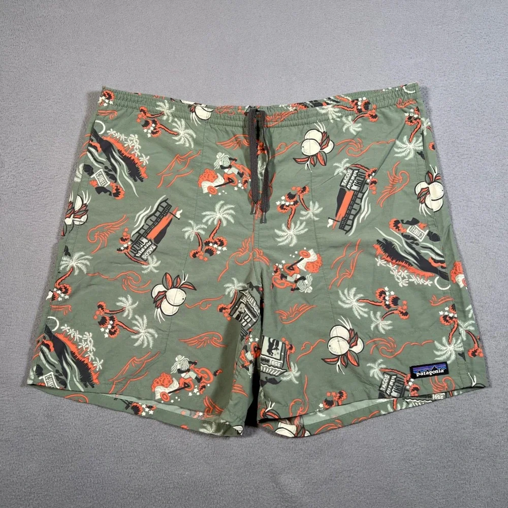 Patagonia Baggies Shorts Small C Street Mexico SoCal Surf Town Malibu Taco Stand
